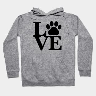 Love for cats (black) Hoodie